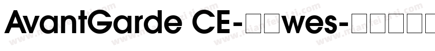 AvantGarde CE-粗体wes字体转换